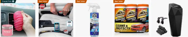 Clean car accessories