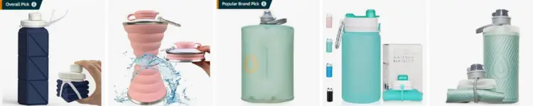 Collapsible water bottles