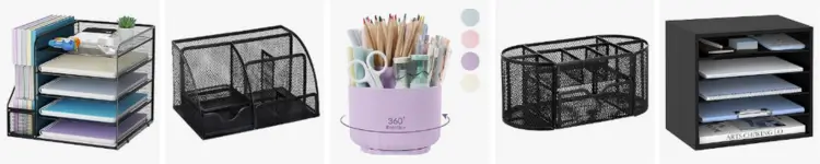 affordable desk organizers