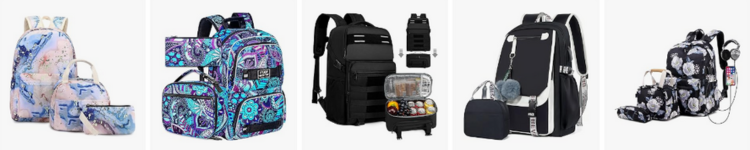 backpacks and lunch bags for school budget